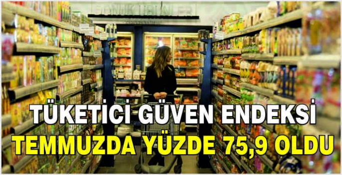 Tüketici güven endeksi temmuzda yüzde 75,9 oldu