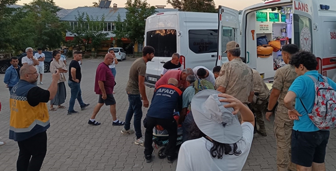 Tunceli'de kayalıktan düşen kadını AFAD ve jandarma ekipleri kurtardı