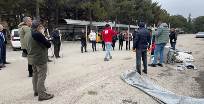 Türk Kızılay tarafından Elazığ'da afet eğitimi düzenlendi