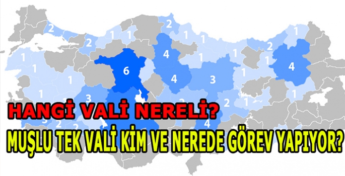 Türkiye’deki Valiler nereli? Türkiye’nin tek Muşlu valisi kim?