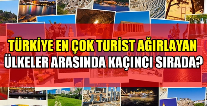 Türkiye en çok turist ağırlayan ülkeler arasında kaçıncı sırada?