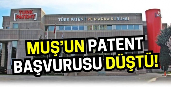 TÜRKPATENT kurumu açıkladı: Muş’un patent başvurusu düştü!