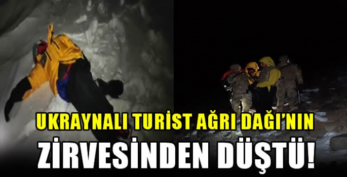 Ukraynalı turist Ağrı Dağı'nın zirvesinden düştü!