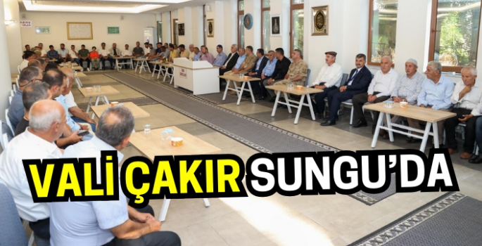 Vali Çakır Muş Sungu Beldesinde taziye ziyareti yaptı