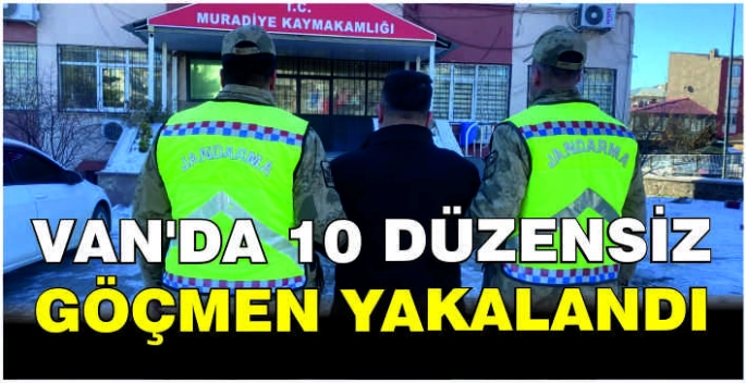 Van'da 10 düzensiz göçmen yakalandı