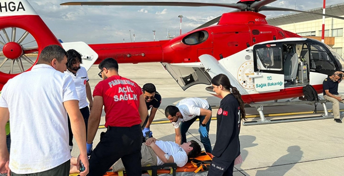 Van'da ambulans helikopter 12 yaşındaki hasta için havalandı