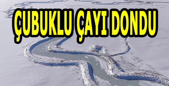 Van'da Çubuklu Çayı buz tuttu