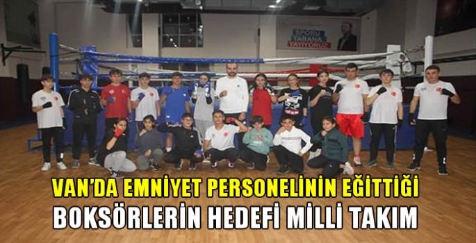 Van'da emniyet personelinin eğittiği boksörlerin hedefi milli takım