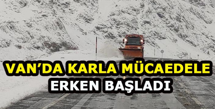 Van'da karla mücadele başladı