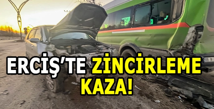 Van'da zincirleme trafik kazasında 1 kişi yaralandı