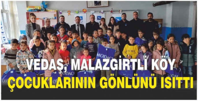 Vedaş, Malazgirtli köy çocuklarının gönlünü ısıttı