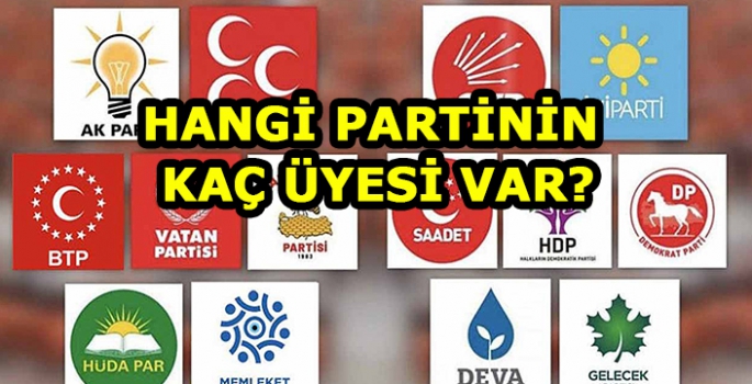 Yerel seçimlere doğru partilerin üye sayıları açıklandı