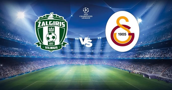 Zalgiris Vilnius-Galatasaray maçında ilk 11'ler belli oldu.