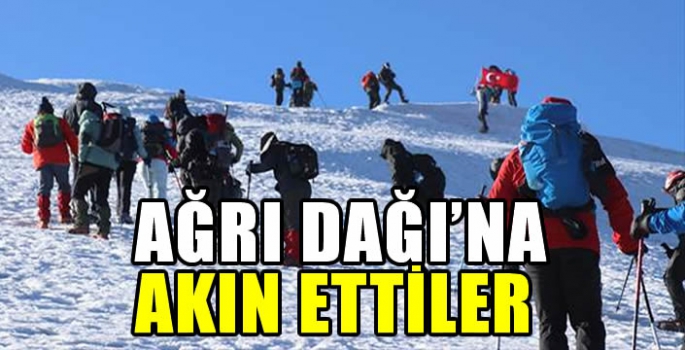 Zirvesi buzullarla kaplı Ağrı Dağı dünyanın farklı ülkelerinden dağcıların akınına uğruyor