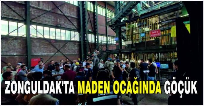 Zonguldak'ta maden ocağında göçük